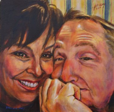 Commissioned portrait of John and Mary King. NFS
